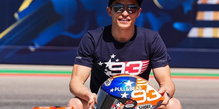 MotoGP Amerika 2022 - Tingkatkan Percaya Diri, Marc Marquez Kenakan Atribut ala Captain America