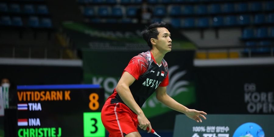 Hasil Final Korea Open 2022 - Kalah dari Wakil China, Jonatan Jadi Runner-up