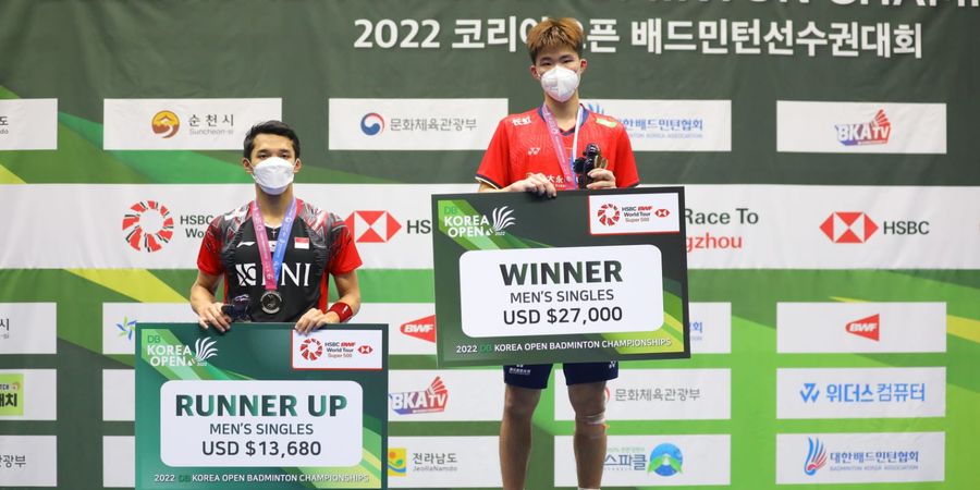 Rekap Final Korea Open 2022 - Indonesia Gagal Raih Gelar, Korsel Jadi Juara Umum