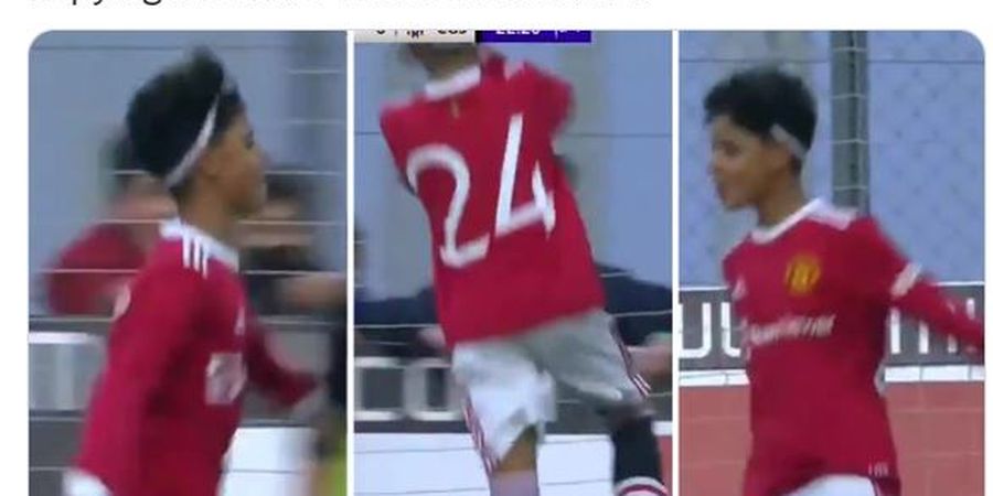 Buah Jatuh Tak Jauh dari Pohonnya, Cristiano Ronaldo Jr Cetak Gol dan Selebrasi seperti Sang Ayah