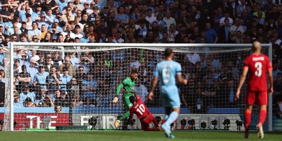 Kiper Man City Bingung, Sadio Mane Hajar Bola, Liverpool Hancurkan Man City di Semifinal Piala FA