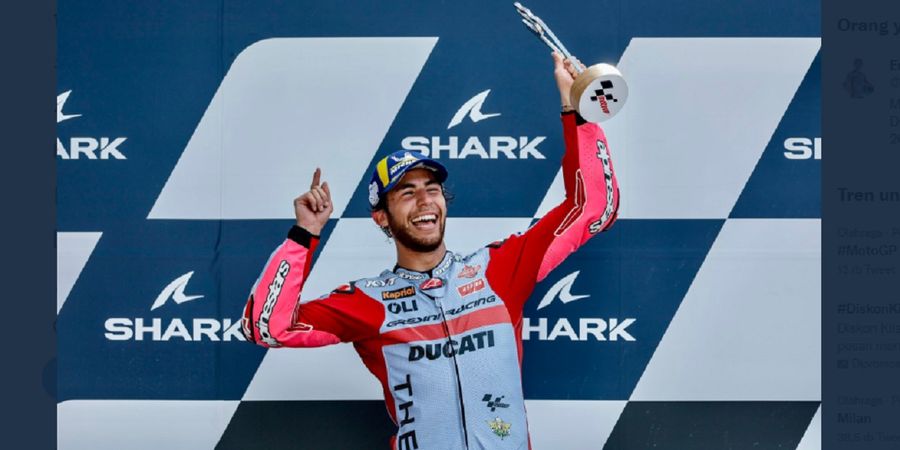MotoGP Prancis 2022 – Bikin Bagnaia Gugup, Bastianini Tak Sangka Menangi Balapan