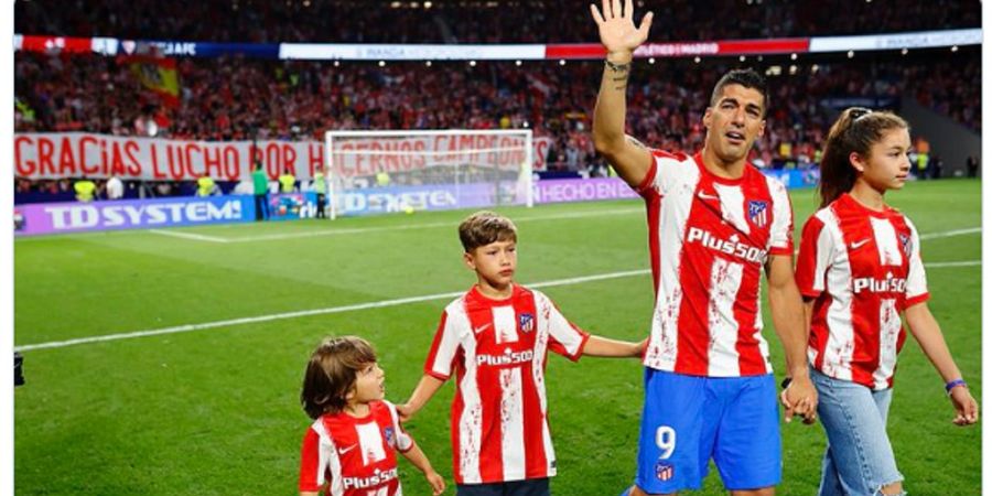 Tangis Haru Iringi Perpisahan Luis Suarez dengan Atletico Madrid