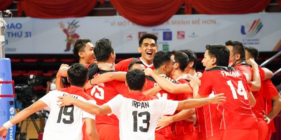 Hasil Final Voli Putra SEA Games 2021 - Taklukkan Tuan Rumah, Indonesia Pertahankan Emas