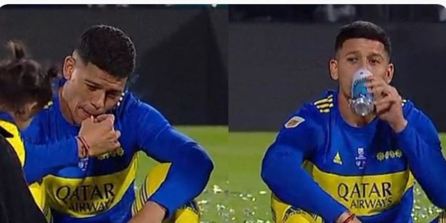 Bawa Boca Juniors Raih Trofi, Eks Bek Manchester United Merayakan dengan Merokok dan Menenggak Sekaleng Bir