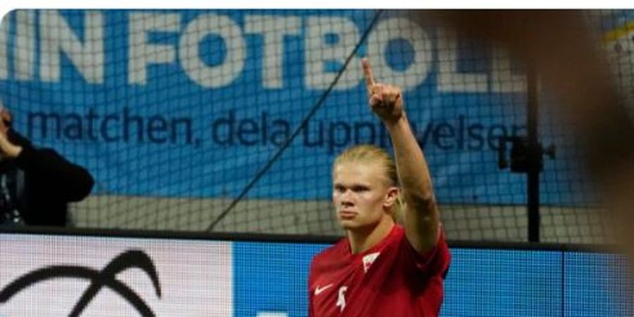 Erling Haaland Tutup Mulut Pedas Bek Swedia dengan 2 Gol