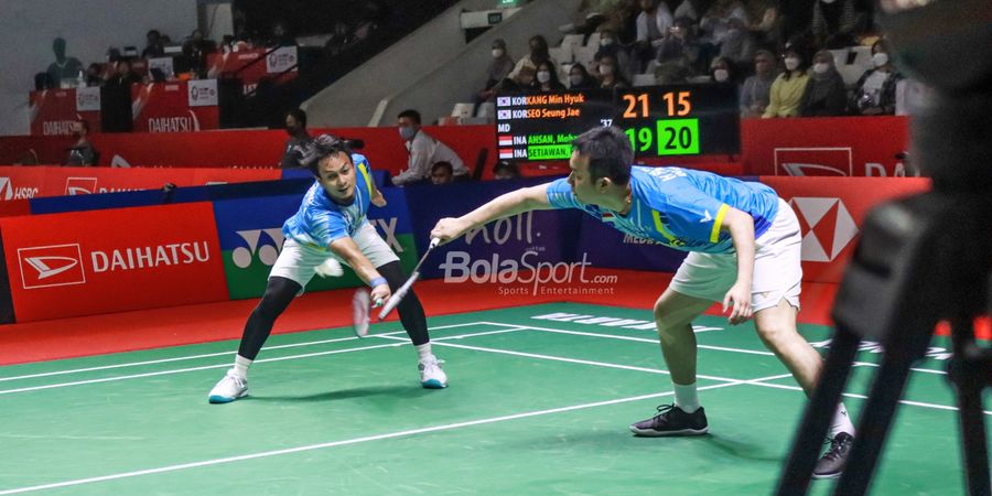 Indonesia Masters 2022 - Kesalahan Hancurkan Ahsan/Hendra di Babak Kedua