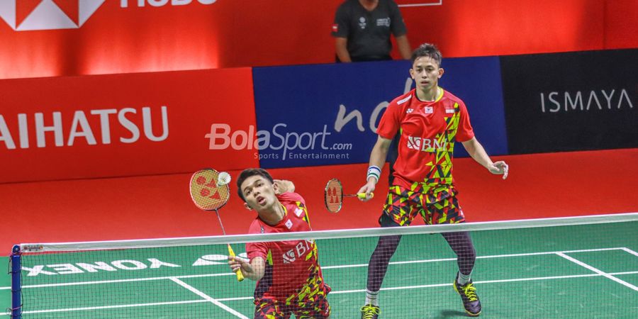 Hasil Indonesia Masters 2022 - Fajar/Rian Menggila, Juara Olimpiade Tak Berdaya