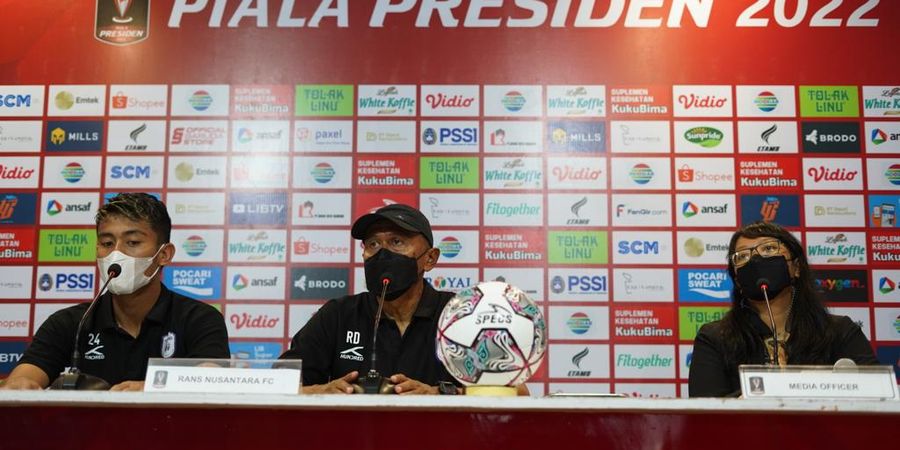 Rans Nusantara FC Masih Unbeaten di Piala Presiden 2022, Rahmad Darmawan Ungkap Rahasianya
