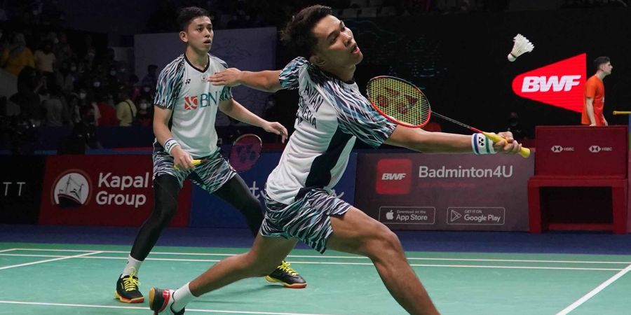 Hasil Indonesia Open 2022 - Fajar/Rian 'Ngeprank' Juniornya dalam Duel Merah Putih