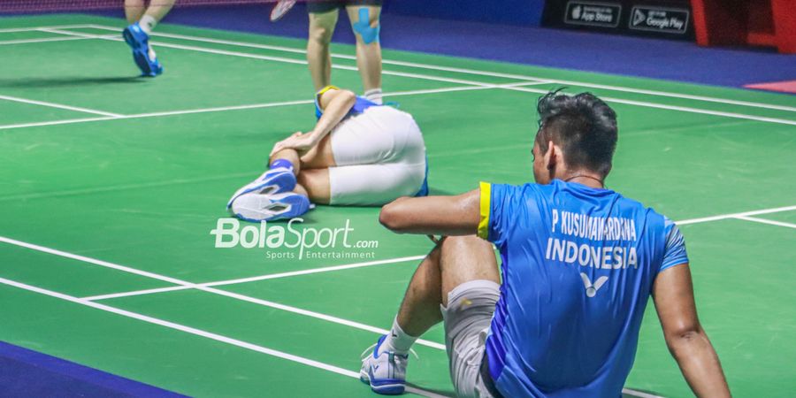 Hasil Indonesia Open 2022 - Tangis di Istora, Pramudya/Yeremia Cedera Saat Hampir Menang