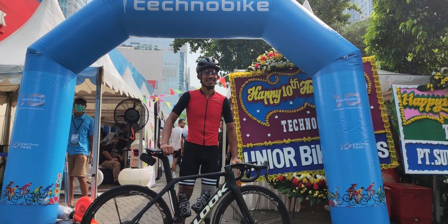 Muhammad Fadli Tetap Fokus Berlatih di Tengah Kegiatan Gowes Bersama