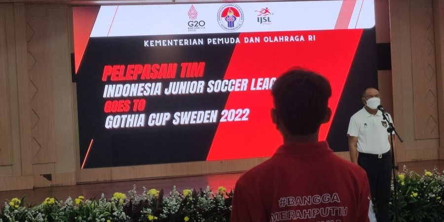 Menpora Lepas Tim Sepak Bola Muda Indonesia ke Gothia Cup Swedia 2022