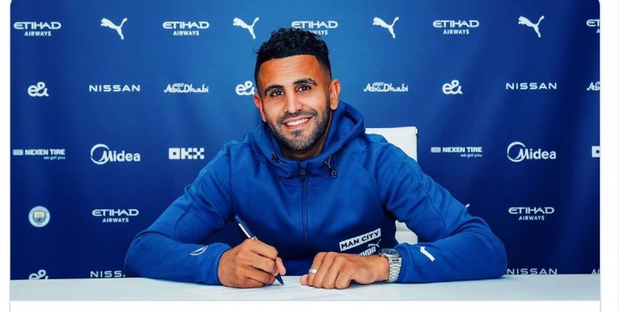 RESMI - Manchester City Perpanjang Kontrak Riyad Mahrez Sampai Tiga Tahun Mendatang