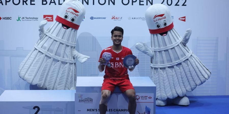 Juarai Singapore Open 2022, Anthony Ginting Sudahi Puasa Gelar