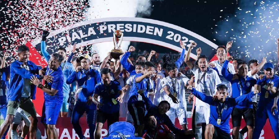 Gelar Piala Presiden 2022 Jadi Modal Berharga Arema FC Jelang Hadapi Liga 1