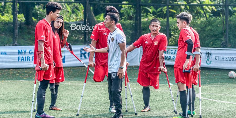 Timnas Sepak Bola Amputasi Indonesia Butuh Uji Coba Lawan Tim Luar Negeri