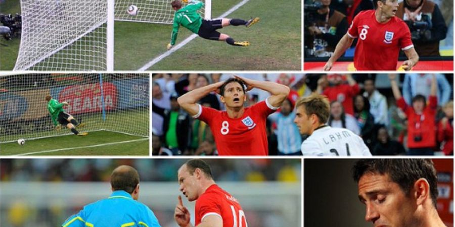 SEJARAH PIALA DUNIA - Jerman Vs Inggris 2010: Gol Hantu Frank Lampard Jadi Pionir Penggunaan Teknologi Garis Gawang