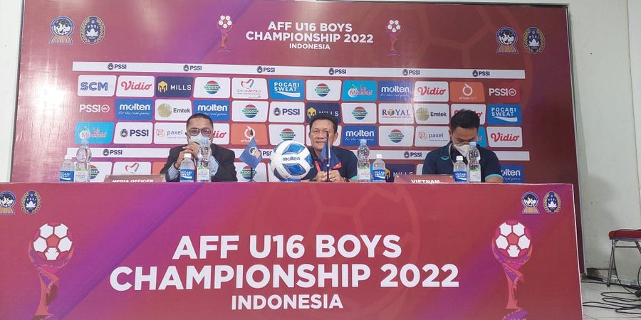 Piala AFF U-16 2022 - Jelang Laga Final, Pelatih Timnas U-16 Vietnam Khawatir dengan Teror Suporter dan Minta Pengamanan Ditingkatkan