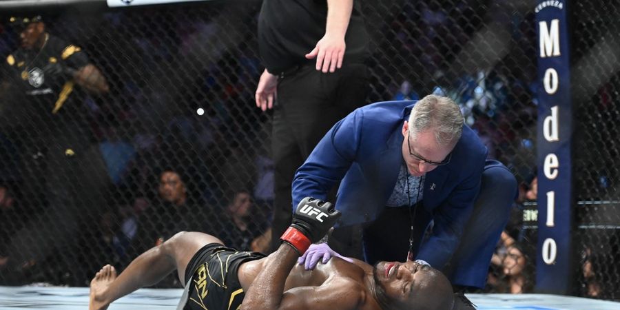 Hasil UFC 278 -  Dibanting dan Di-KO, Kamaru Usman Dilengserkan Leon Edwards dari Takhta Juara