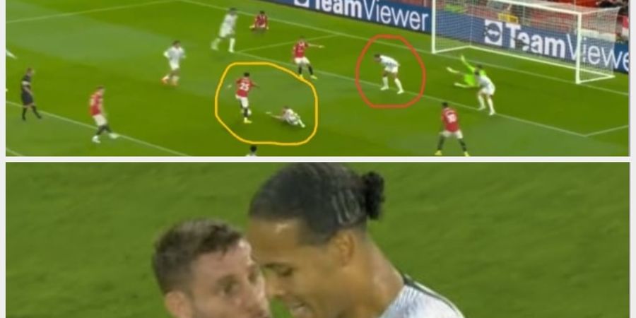 Man United Vs Liverpool - Van Dijk Cuma Jadi Patung saat Kebobolan Gol Sancho, Langsung Didamprat Milner