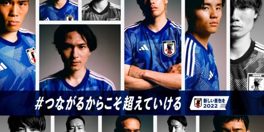 PIALA DUNIA - Timnas Jepang Rilis Jersi Kandang, Terinspirasi dari 2 Manga Sepak Bola