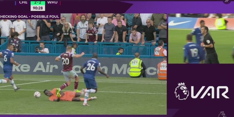 Gol Menit 90 Maxwell Cornet Ke Gawang Chelsea Dianulir Wasit, West Ham Dirampok VAR