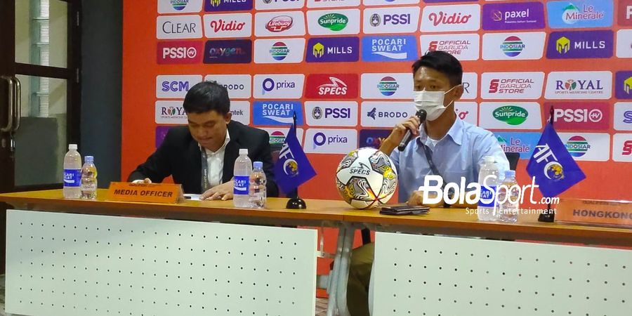  Kualifikasi Piala Asia U-20 2023 - Pelatih Hong Kong Akui Sayap-sayap Garuda Nusantara Bikin Kewalahan Pemainnya