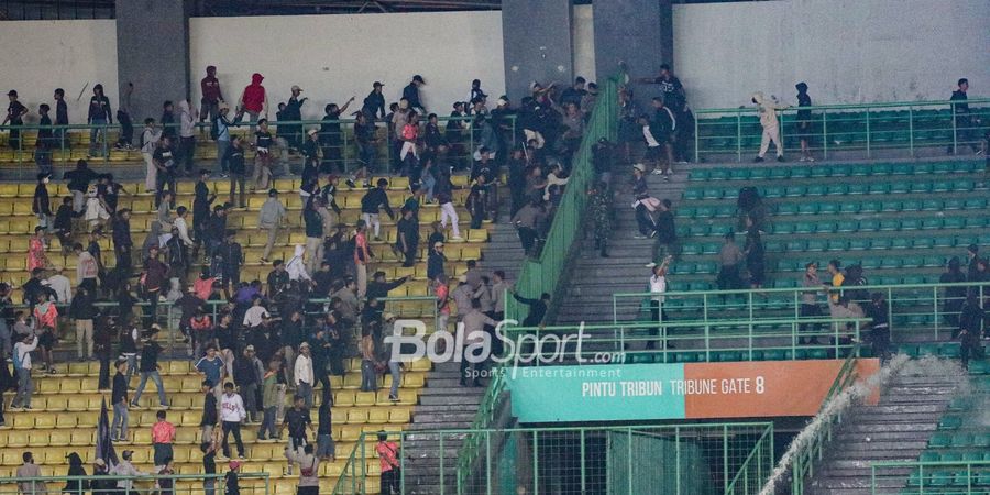 Oknum Suporter Ribut Saat FC Bekasi City Versus PSIM Yogyakarta