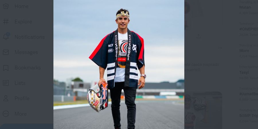MotoGP Jepang 2022 - Pamer Helm Spesial, Marc Marquez Harap Keberuntungan