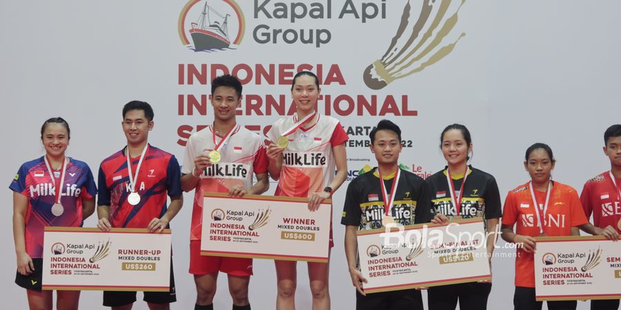 Final Indonesia International Series 2022 - Reza/Melati Kalah Tenang dari Dejan/Gloria