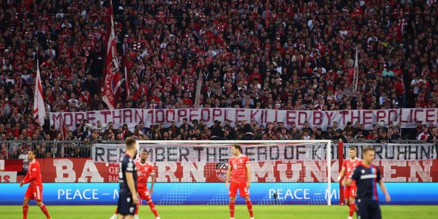 Aksi Solidaritas Fan Bayern Muenchen untuk Tragedi Kanjuruhan, Bentangkan Spanduk yang Pesannya Viral di Medsos