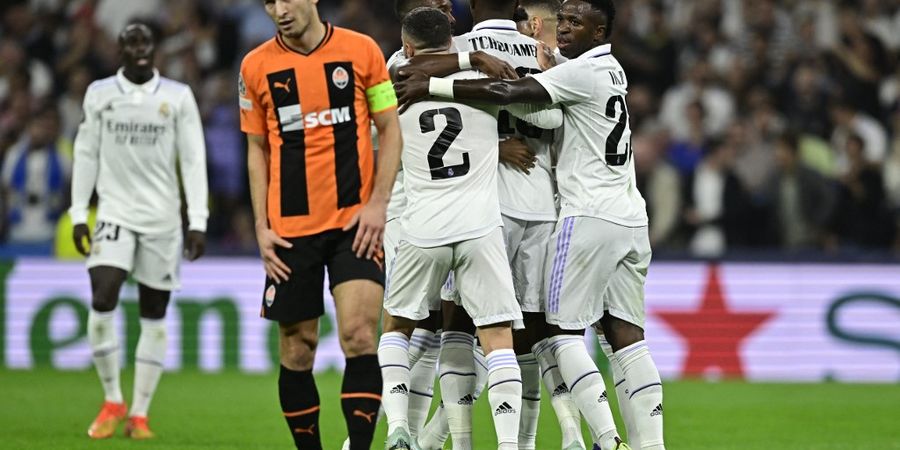 Hasil Liga Champions - Rodrygo Tampil Gemilang dan Gol Gotong Royong 4 Pemain Buat Real Madrid Masih Sempurna