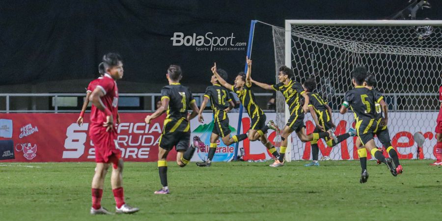 Babak Pertama Timnas U-17 Indonesia Kebobolan 5 Kali oleh Malaysia