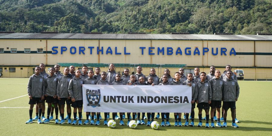 Papua Football Academy Rasakan Berlatih di Tembagapura