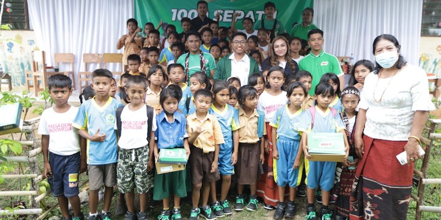 Seribu Sepatu Didonasikan Nestle MILO untuk Anak Indonesia