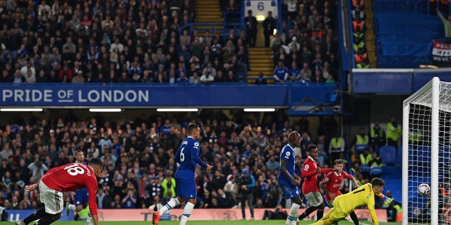 Hasil Liga Inggris - Chelsea dan Manchester United Seri, Penalti Jorginho dan Gol Telat Casemiro Warnai Drama Akhir Laga