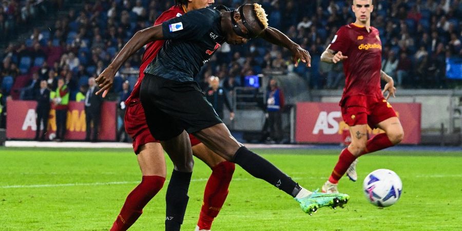 Hasil Liga Italia - Gol Tunggal Cantik Osimhen Bungkam AS Roma, Derby della Sole Jadi Milik Napoli 