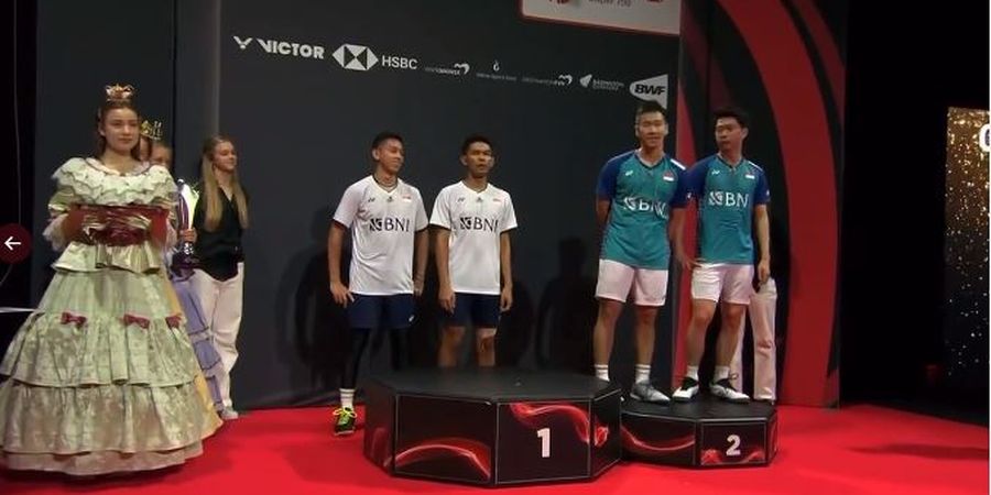 Podium Canggung Denmark Open 2022, Fajar/Rian dan Kevin/Marcus Bingung Diumumkan Sebagai Pemain Malaysia, Panitia Panen Hujatan