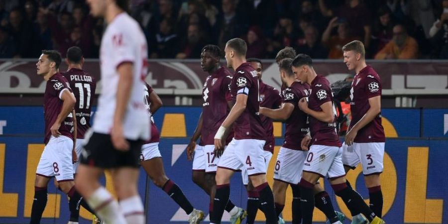 Hasil Liga Italia - Kecolongan 2 Gol Cepat, AC Milan Tumbang di Tangan Torino