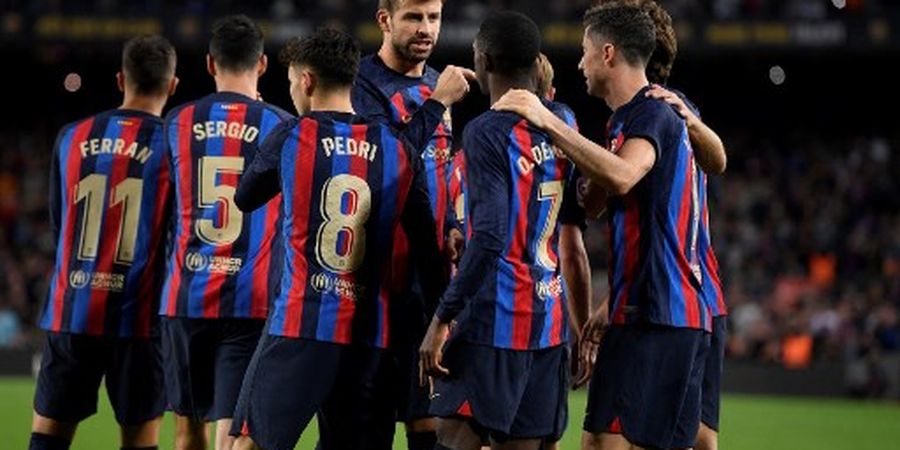 Hasil Liga Spanyol - Menang atas Almeria, Barcelona Berikan Perpisahan Manis bagi Gerard Pique
