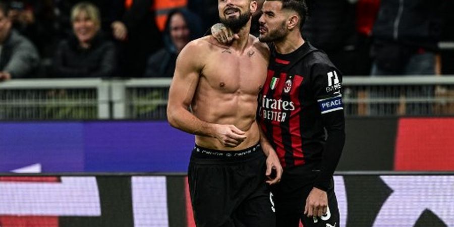 Hasil Liga Italia - Olivier Giroud Diusir Wasit Usai Cetak Gol Kemenangan, AC Milan Menang Tipis atas Spezia