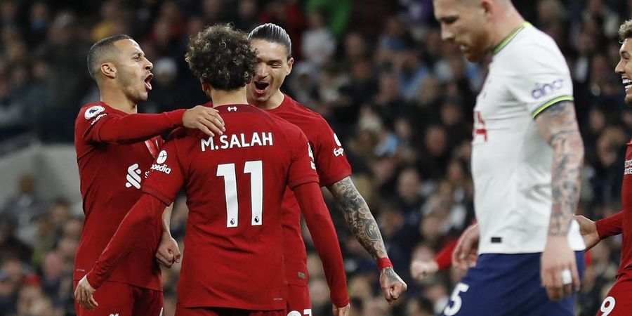 Hasil Liga Inggris - Penuh Drama, Liverpool Sukses Permalukan Tottenham Hotspur di Kandang Sendiri dan Bawa Pulang 3 Poin