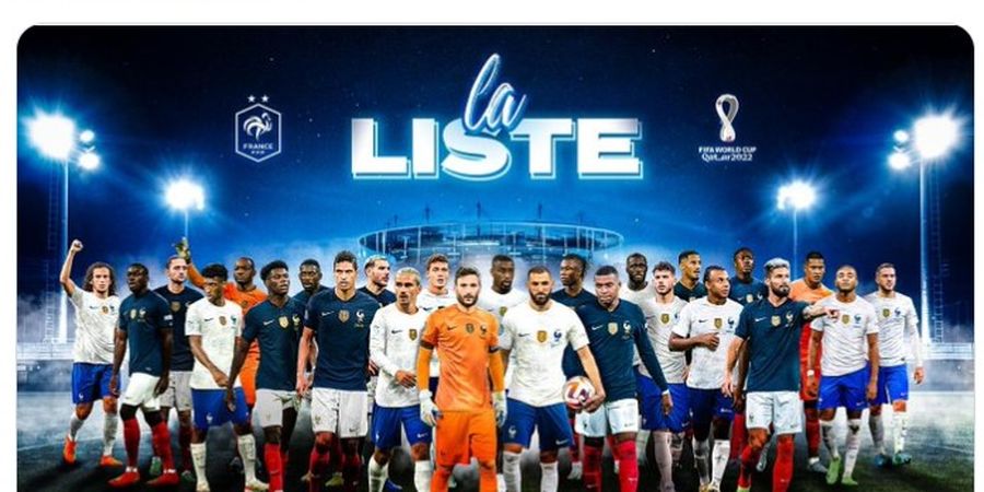 Skuad Timnas Prancis di Piala Dunia 2022 - Ada Karim Benzema, Lini Depan Dipenuhi Penyerang Mematikan