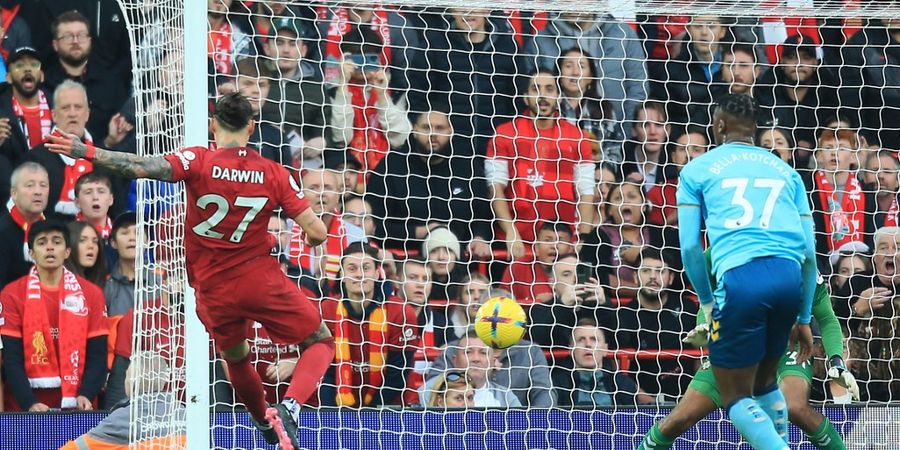 Hasil Liga Inggris - Brace Darwin Nunez Bawa Liverpool Bungkam Southampton di Anfield, The Reds Dekati 4 Besar