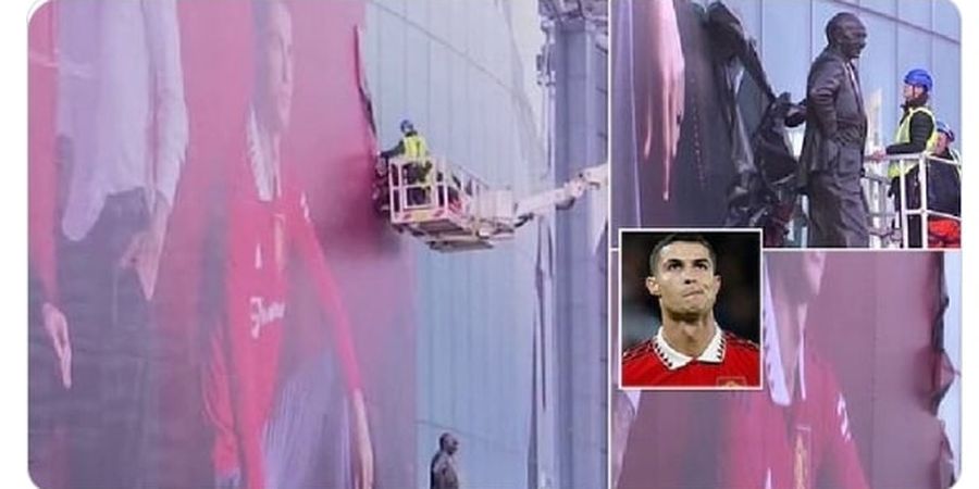Alasan Poster Raksasa Ronaldo Dicopot di Kandang Man United, Bukan karena Buka Aib Setan Merah