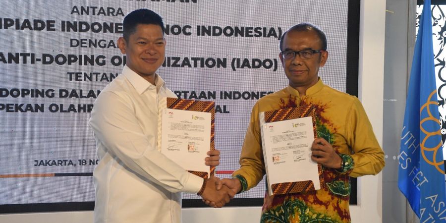 NOC Indonesia dan IADO Teken Nota Kesepahaman Anti-doping