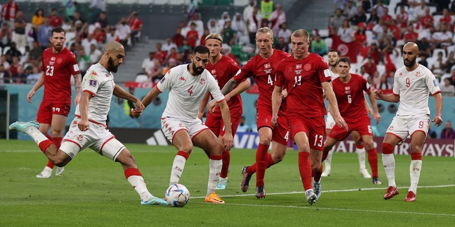 Hasil Babak I - Letupan Dinamit Denmark Ditahan Tunisia Tanpa Gol