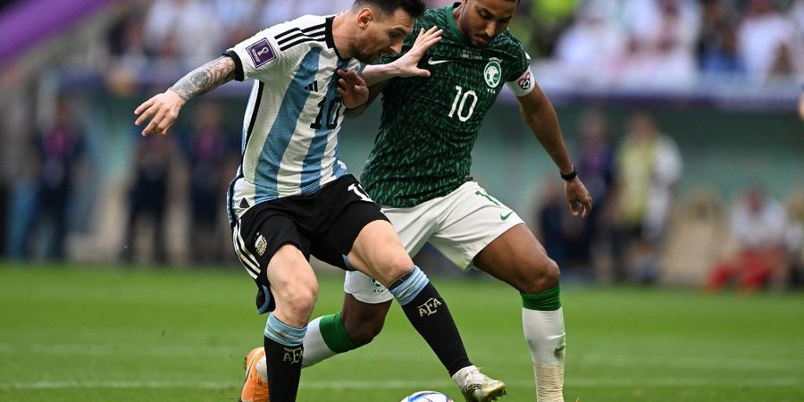 PIALA DUNIA 2022 - Gol Dahsyat Salem Al-Dawsari, Lionel Messi pun Harus Aplaus buat Neymar dari Arabia