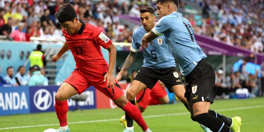 Hasil Babak I Piala Dunia 2022 - Sama-Sama Lupa Cara Nendang ke Gawang, Uruguay Vs Korea Selatan Masih 0-0